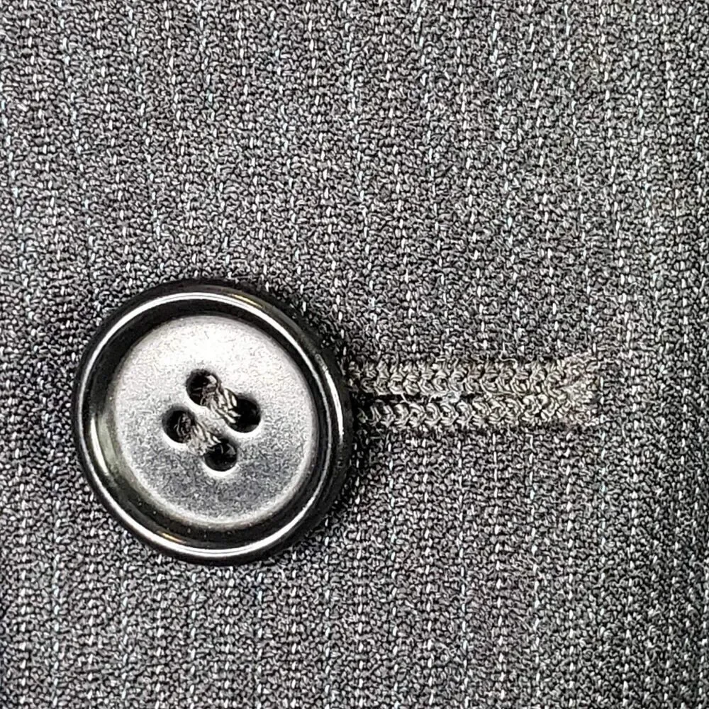 CANALI Coat Sport Jacket Blazer Wool Gray Stripe Three Button Mens 54L US 44
